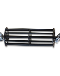 Idler roller convex cpl incl shaft & ball bearing f/belt 350